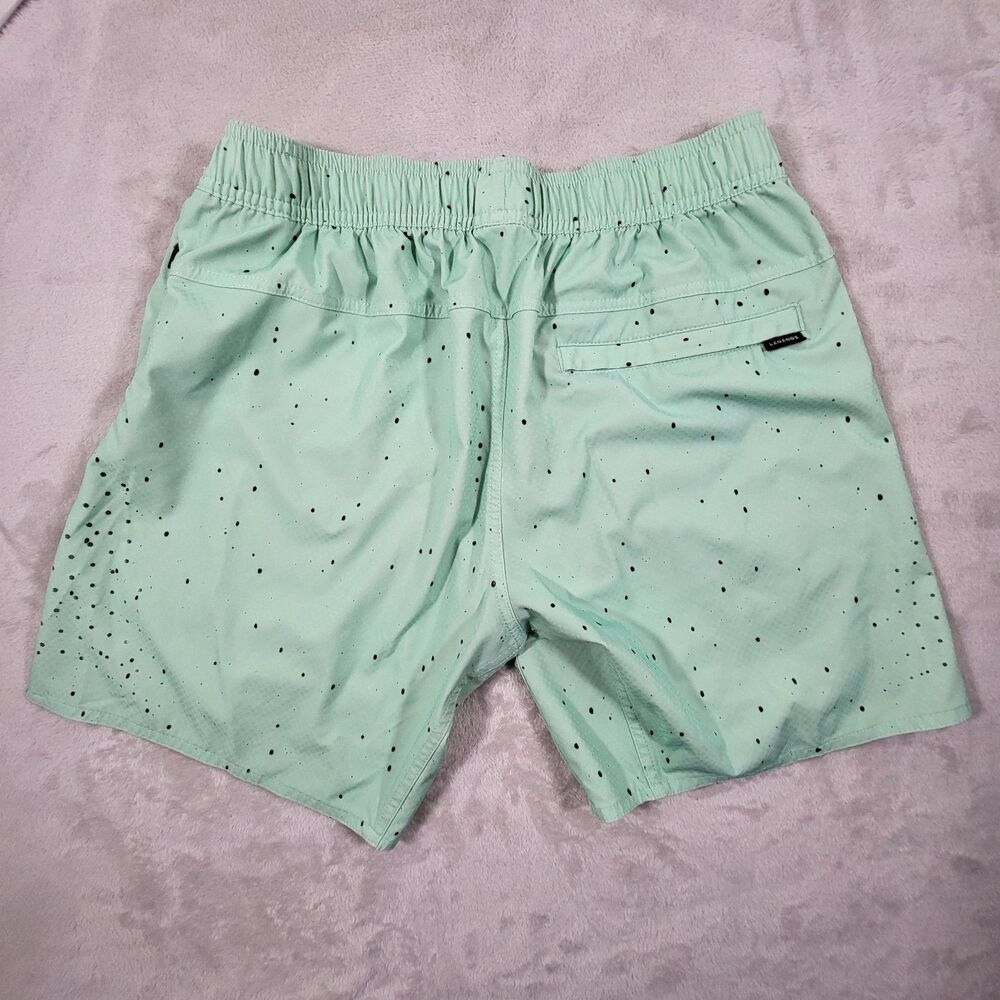 Legends Luka Lined Shorts Mens Medium Mint Green Splatter Athletic Running Gym - Picture 6 of 8